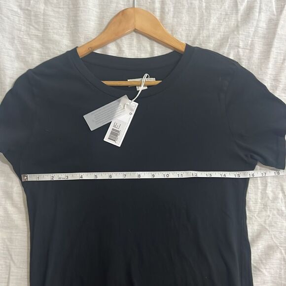 NWT Outerknown Crewneck Organic Cotton Tee Shirt Black Size Small - Picture 4 of 8